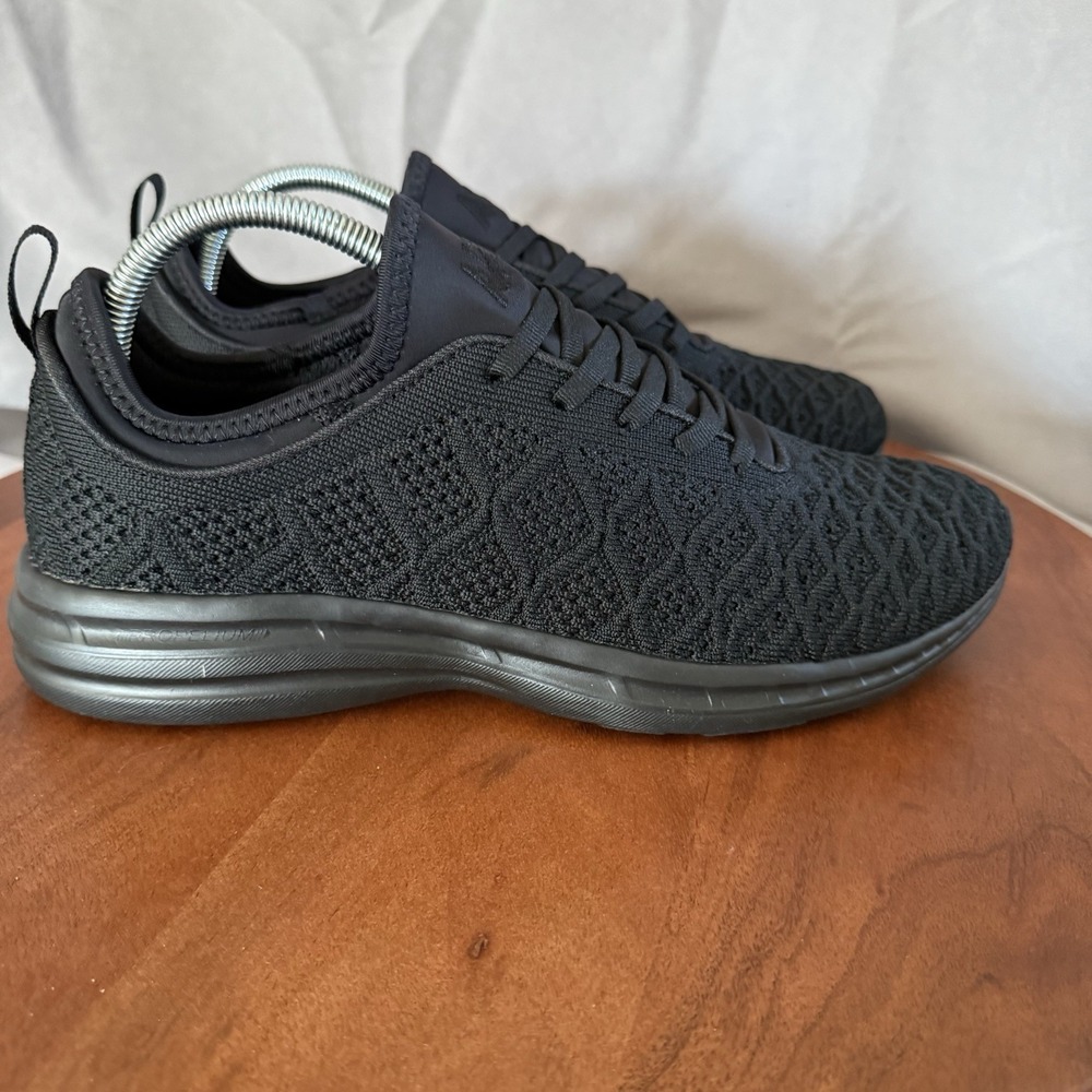 APL TechLoom Phantom Triple Black Running Walking Shoes Sneakers Women's 11